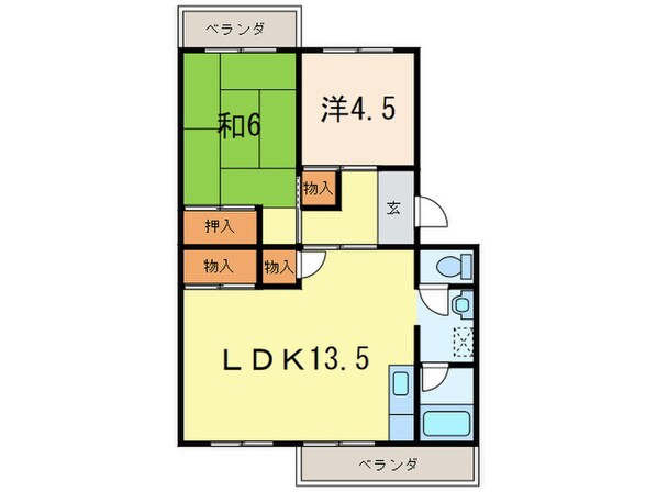 メゾン江坂の物件間取画像